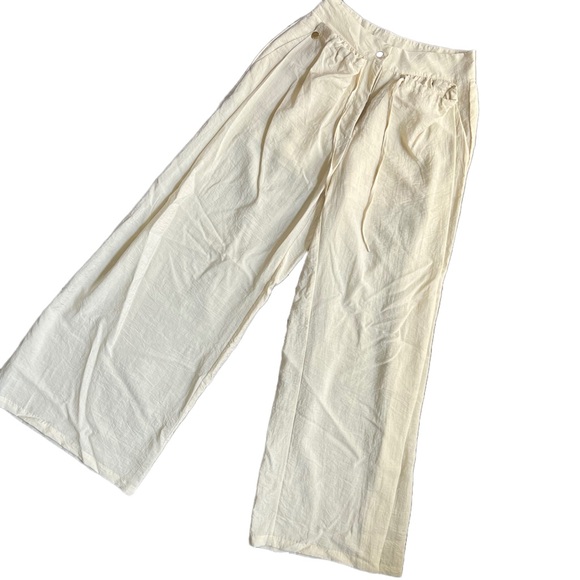 Forever 21 Cream Wide Leg Pants - Picture 5 of 14